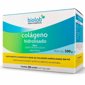 Colágeno Hidrolisado em Pó sabor Laranja com 30 sachês