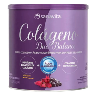 Colágeno Sanavita Duo Balance Hibiscus com Frutas Roxas 330g