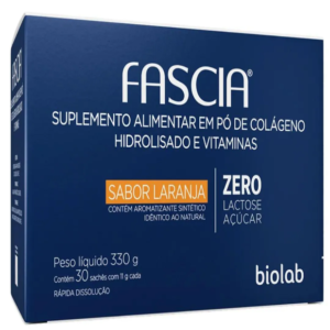 Suplemento Alimentar Fascia sabor Laranja com 30 Sachês de 11g