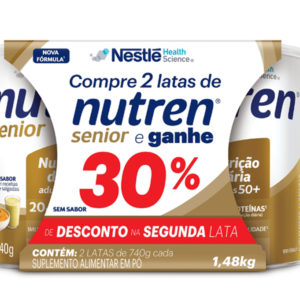 Suplemento Alimentar Nutren Senior sem sabor 2 Unidades de 740g