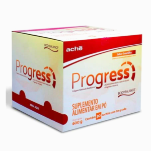Suplemento Alimentar Progress com 30 sachês sabor Baunilha