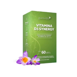 Vitamina D3 Synergy Puravida 60 Capsulas
