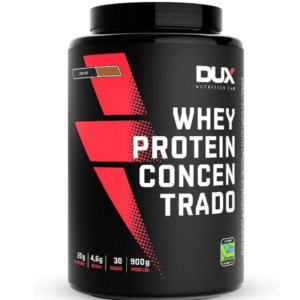 Whey Protein Concentrado Sabor Morango Dux Nutrition 900g