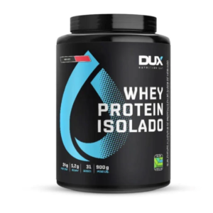 Whey Protein Isolado Dux Nutrition sabor Morango 900g