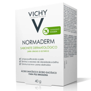 Sabonete Facial em Barra Vichy Normaderm Pele Oleosa a Acneica com 40g